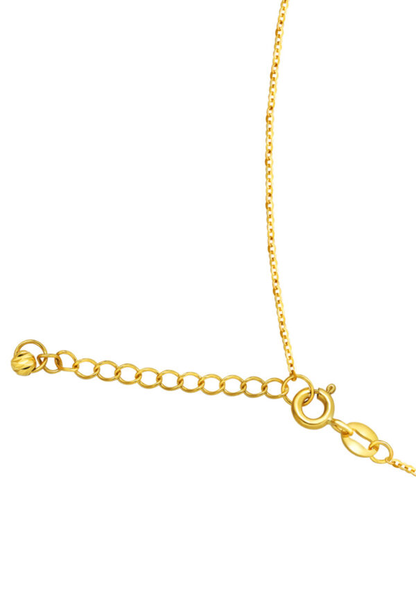 TOMEI Lusso Italia Dual-Tone Lock Pad Necklace, Yellow Gold 916