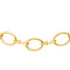 TOMEI Oval Linked Bracelet, Yellow Gold 916