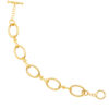 TOMEI Oval Linked Bracelet, Yellow Gold 916