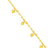 TOMEI Dangling Love Bracelet For Kids, Yellow Gold 916