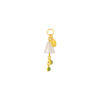 TOMEI Nephrite Bell Charm, Yellow Gold 999