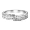 TOMEI Glamour Fashion Diamond Ring, White Gold 750 (18K) (HK0619)