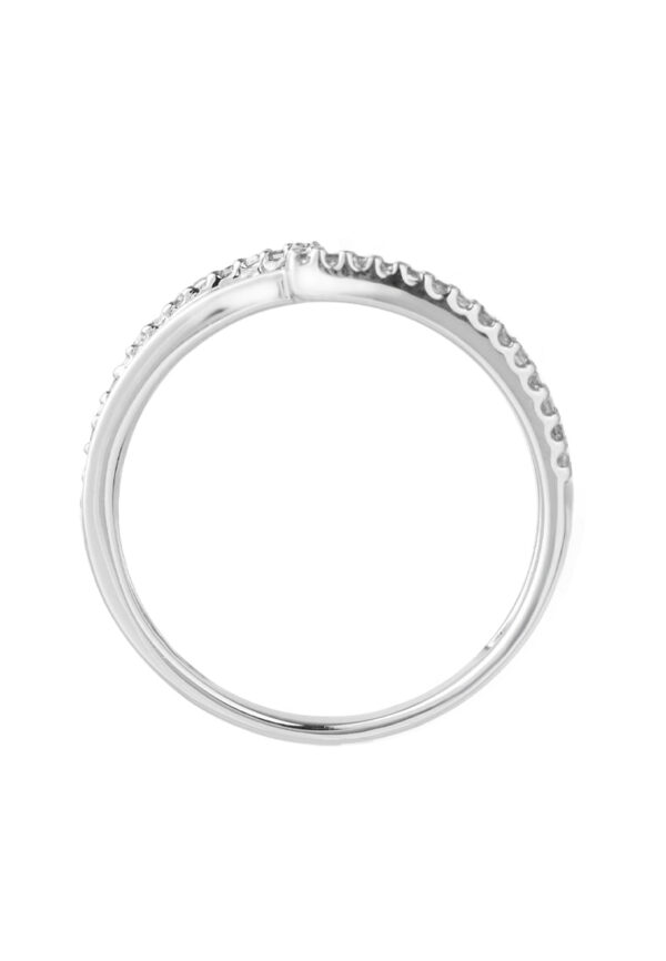 TOMEI Glamour Fashion Diamond Ring, White Gold 750 (18K) (HK0619)
