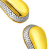 TOMEI Diamond Cut Collection Open (Matte) Bangle, Yellow Gold 916