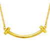 TOMEI Lusso Italia Smiley Sign Necklace, Yellow Gold 916