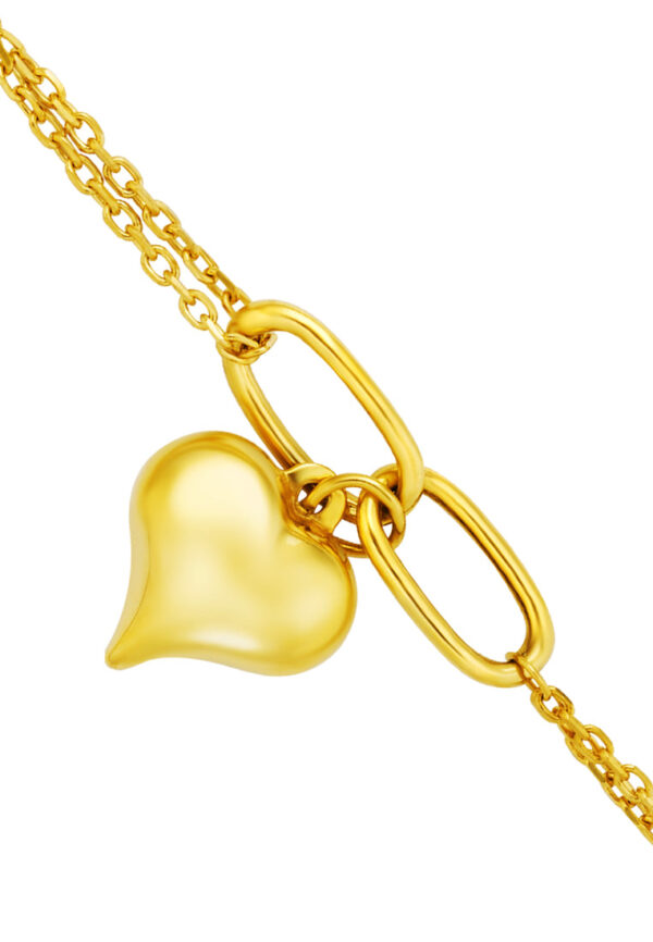 TOMEI Lusso Italia Love-Charm Bracelet, Yellow Gold 916