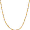 TOMEI Lusso Italia, Tri-Tone Ball Necklace, Yellow Gold 916