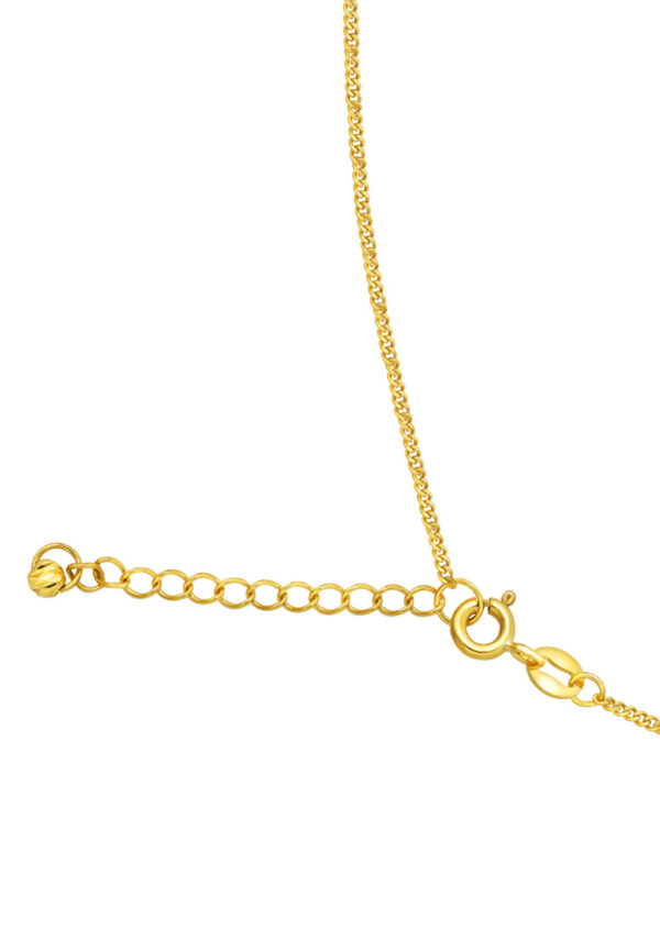 TOMEI Lusso Italia Smiley Sign Necklace, Yellow Gold 916