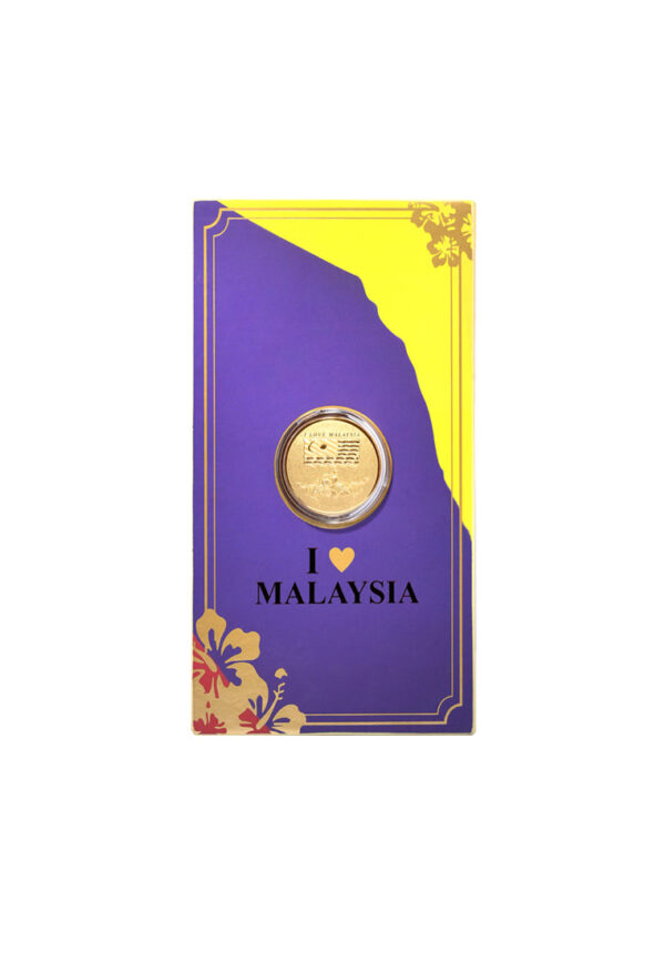 TOMEI I Love Malaysia Gold Wafer 0.1G, Yellow Gold 9999
