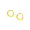 TOMEI Lusso Italia Loop Earrings, Yellow Gold 916