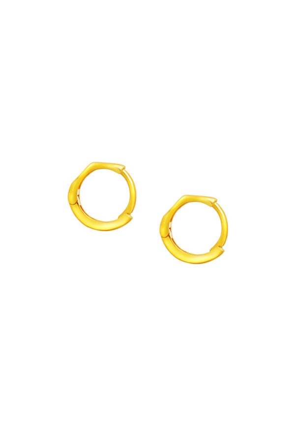 TOMEI Lusso Italia Loop Earrings, Yellow Gold 916