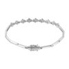 TOMEI Bracelet of Arrayal of Clover-esque Glamour, Diamond White Gold 375 (B0667)