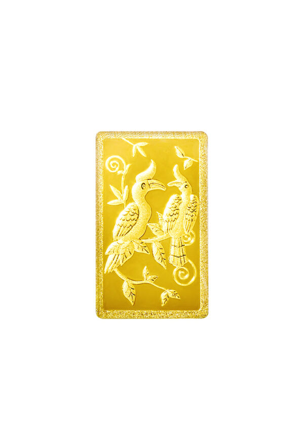 TOMEI Hornbill Gold Bar 3.11G Pink Card | Fine Gold 9999