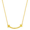 TOMEI Lusso Italia Smiley Sign Necklace, Yellow Gold 916
