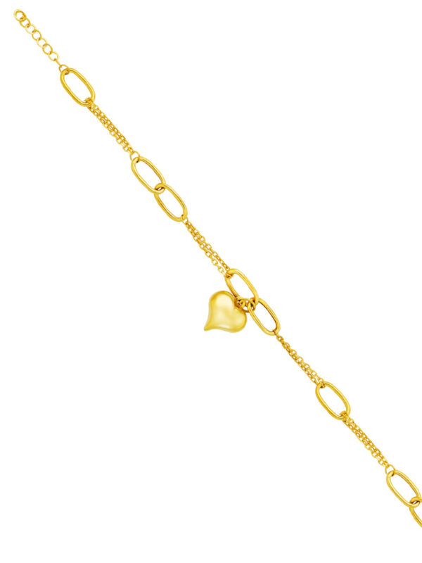 TOMEI Lusso Italia Love-Charm Bracelet, Yellow Gold 916