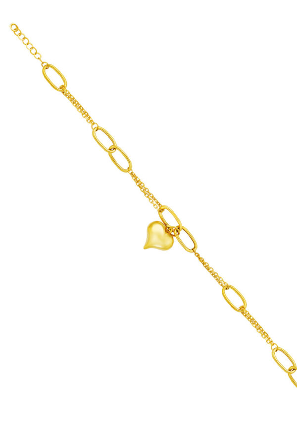TOMEI Lusso Italia Love-Charm Bracelet, Yellow Gold 916