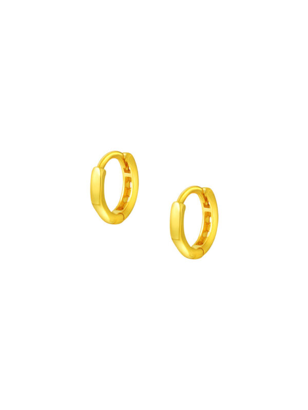 TOMEI Lusso Italia Loop Earrings, Yellow Gold 916