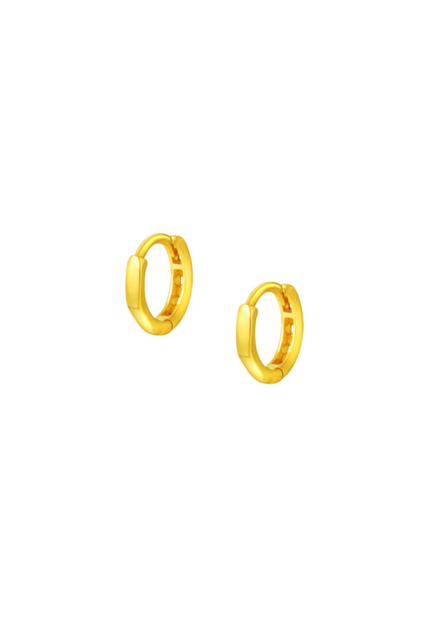 TOMEI Lusso Italia Loop Earrings, Yellow Gold 916
