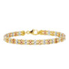 TOMEI Lusso Italia Tri-Tone Layered Bangle, Yellow Gold 916