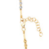 TOMEI Lusso Italia Tri-Tone Beads and Bar Bracelet, Yellow Gold 916