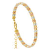 TOMEI Lusso Italia Tri-Tone Layered Bangle, Yellow Gold 916
