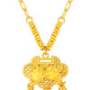 TOMEI Flower Lock Necklace, Yellow Gold 999