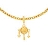 TOMEI Ping An Rattle Charm, Yellow Gold 916