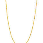 TOMEI Lusso Italia, Balls and Cylindrical Beads Necklace, Yellow Gold 916