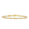 TOMEI Lusso Italia Tri-Tone Beads Bangle, Yellow Gold 916