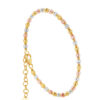 TOMEI Lusso Italia Tri-Tone Beads Bangle, Yellow Gold 916