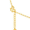 TOMEI Flower Lock Necklace, Yellow Gold 999