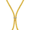 TOMEI Dual-Tone Necklace, Yellow Gold 916