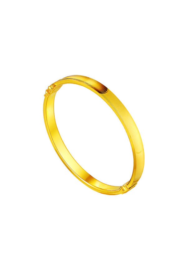 TOMEI Cat Eye Bangle, Yellow Gold 916