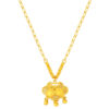 TOMEI Flower Lock Necklace, Yellow Gold 999