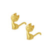TOMEI Cat Earrings, Yellow Gold 916
