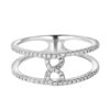 Stringing Style Diamond Ring | Tomei White Gold 375 (9K) (R4361)