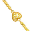 TOMEI Heart Net Bracelet, Yellow Gold 916