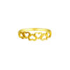 TOMEI Dainty Love Ring, Yellow Gold 916
