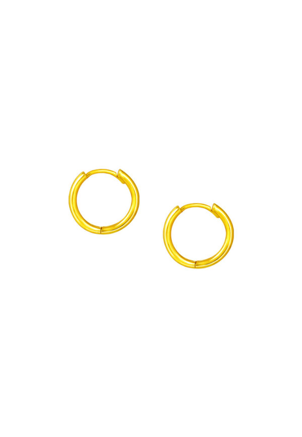 TOMEI Lusso Italia Loop Earrings, Yellow Gold 916