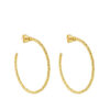 TOMEI Lusso Italia Beads Hoops Earrings, Yellow Gold 916