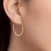 TOMEI Lusso Italia Beads Hoops Earrings, Yellow Gold 916