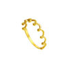 TOMEI Minimalist Crown Ring, Yellow Gold 916