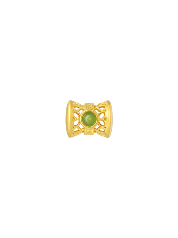 TOMEI Nephrite LuLu Tong Charm, Yellow Gold 999