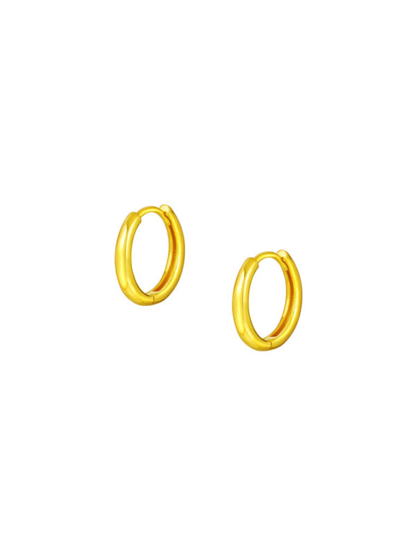 TOMEI Lusso Italia Loop Earrings, Yellow Gold 916