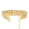 TOMEI Lusso Italia Tri-Tone Layered Bracelet, Yellow Gold 916