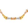 TOMEI Lusso Italia Tri-Tone Beads Necklace, Yellow Gold 916