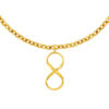 TOMEI Lusso Italia Infinity Pendant, Yellow Gold 916