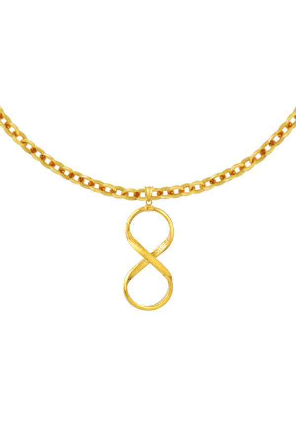 TOMEI Lusso Italia Infinity Pendant, Yellow Gold 916