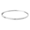 TOMEI Eternity Tapered Diamond Bangle, White Gold 750