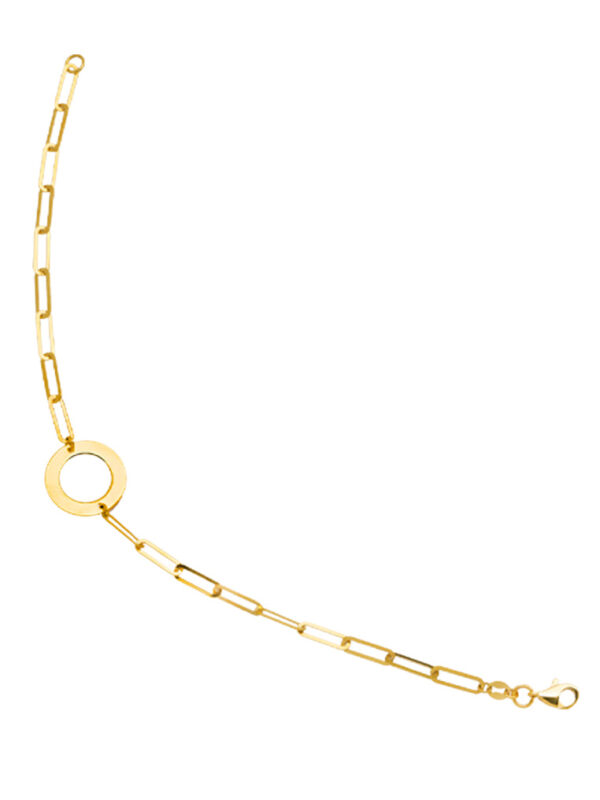 TOMEI Lusso Italia Circle Linked Bracelet, Yellow Gold 916